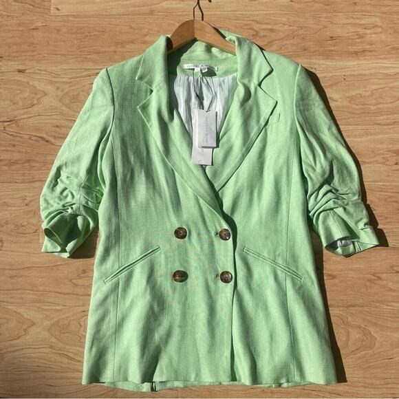 |Veronica Beard| Women's Jackets & Coats NWT Rupert Dickey Jacket in Pistachio - Picture 2 of 13